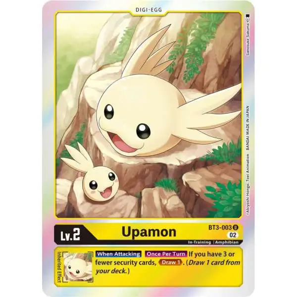 Digimon Trading Card Game Resurgence Booster Uncommon Upamon BT3-003 [Reprint]