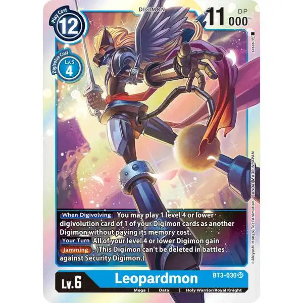 Digimon Trading Card Game Release Special Booster Super Rare Leopardmon BT3-030