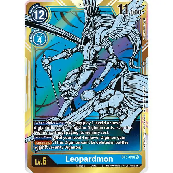Digimon Trading Card Game Release Special Booster Super Rare Leopardmon BT3-030 [Alternative Art]