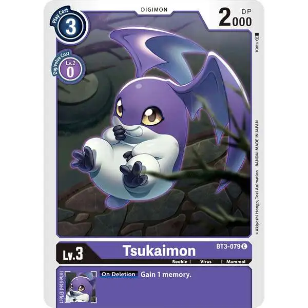 Digimon Trading Card Game Release Special Booster Common Tsukaimon BT3-079