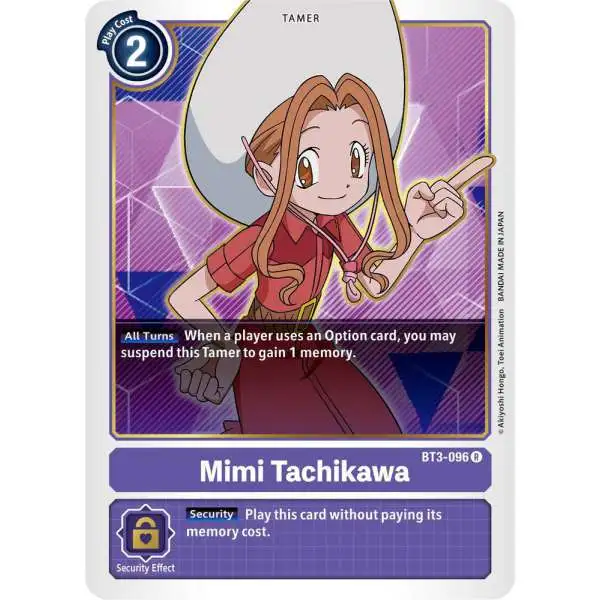Digimon Trading Card Game Release Special Booster Rare Mimi Tachikawa BT3-096