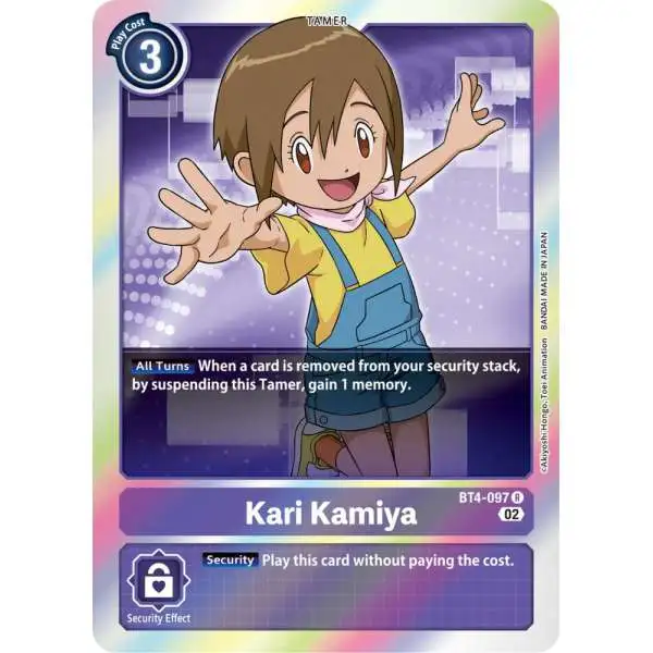 Digimon Trading Card Game Resurgence Booster Rare Kari Kamiya BT4-097 [Reprint]