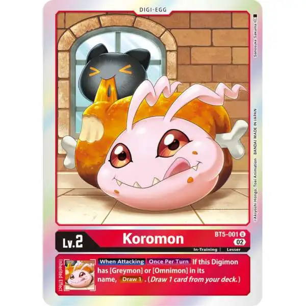 Digimon Trading Card Game Resurgence Booster Uncommon Koromon BT5-001 [Reprint]