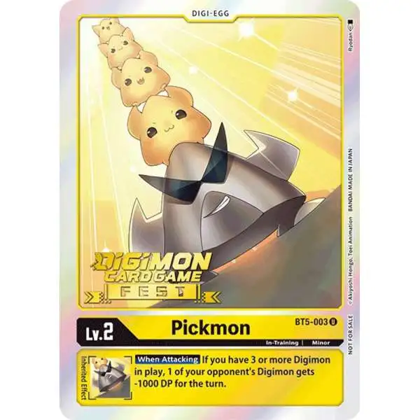 Digimon Trading Card Game Battle of Omni Promo Pickmon BT5-003 [Digimon Card Game Fest 2022]