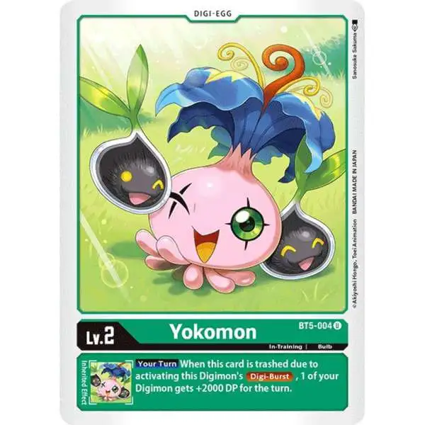 Digimon Trading Card Game Battle of Omni Uncommon Yokomon BT5-004