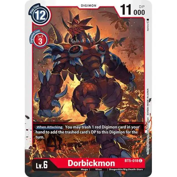 Digimon Trading Card Game Battle of Omni Common Dorbickmon BT5-018