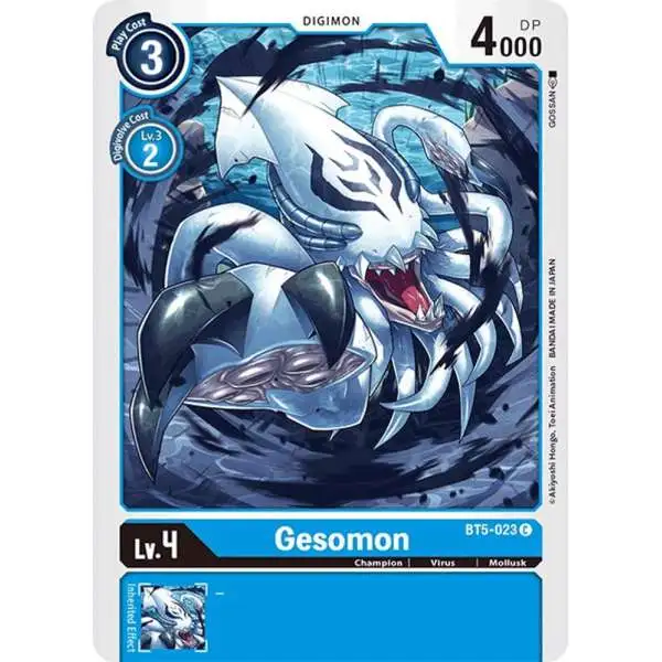Digimon Trading Card Game Battle of Omni Common Gesomon BT5-023