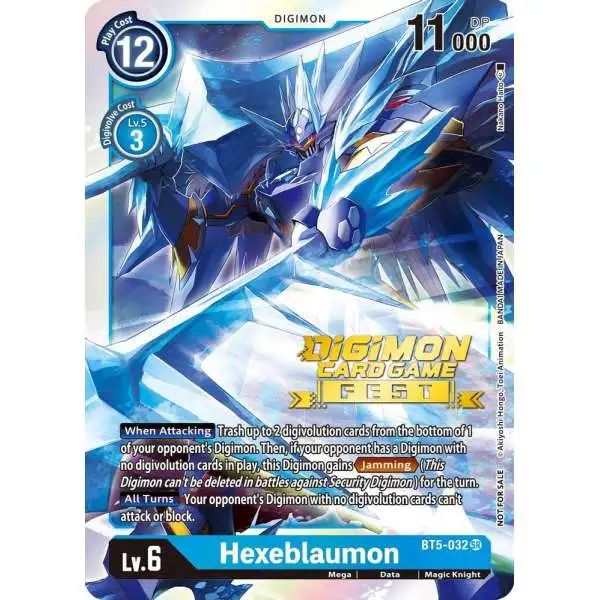 Digimon Trading Card Game Battle of Omni Promo Hexeblaumon BT5-032 [Digimon Card Game Fest 2022]