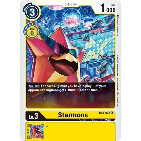 Digimon Trading Card Game Battle of Omni Common Starmons BT5-035