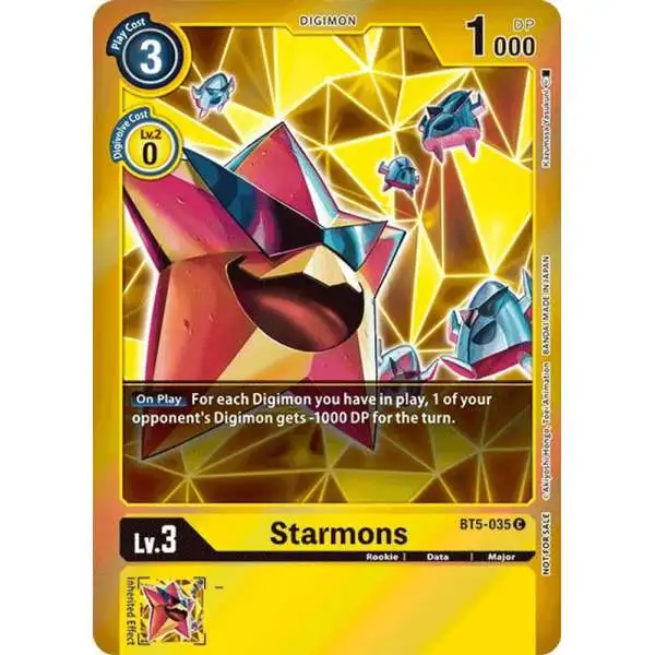 Digimon Trading Card Game Battle of Omni Common Starmons BT5-035 [Event Pack 2]