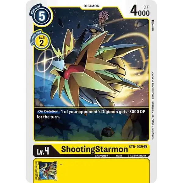 Digimon Trading Card Game Battle of Omni Uncommon ShootingStarmon BT5-039