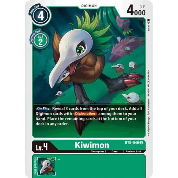 Digimon Trading Card Game Battle of Omni Uncommon Kiwimon BT5-049