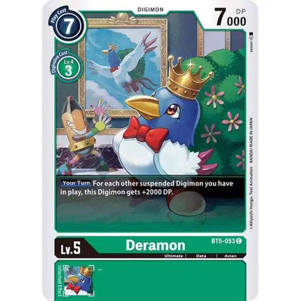 Digimon Trading Card Game Battle of Omni Common Deramon BT5-053