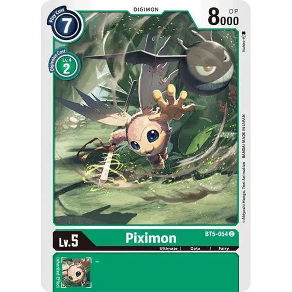 Digimon Trading Card Game Battle of Omni Common Piximon BT5-054