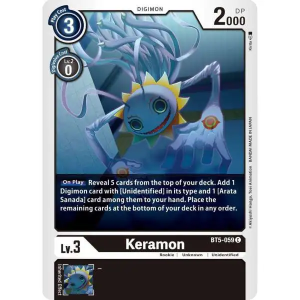 Digimon Trading Card Game Battle of Omni Common Keramon BT5-059
