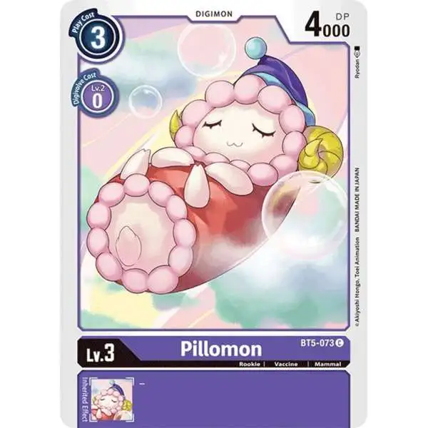 Digimon Trading Card Game Battle of Omni Common Pillomon BT5-073