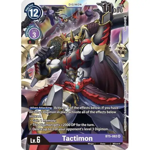 Digimon Trading Card Game Battle of Omni Super Rare Tactimon BT5-082