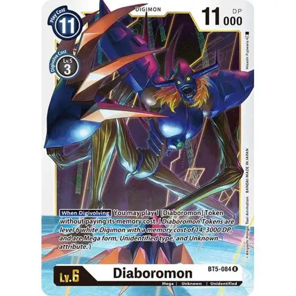 Digimon Trading Card Game Battle of Omni Rare Diaboromon BT5-084
