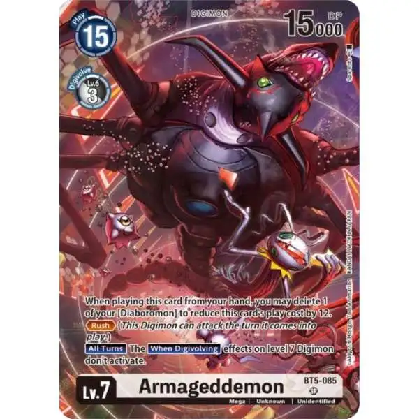 Digimon Trading Card Game Battle of Omni Promo Armageddemon BT5-085 [Tamer Goods Set Diaboromon]
