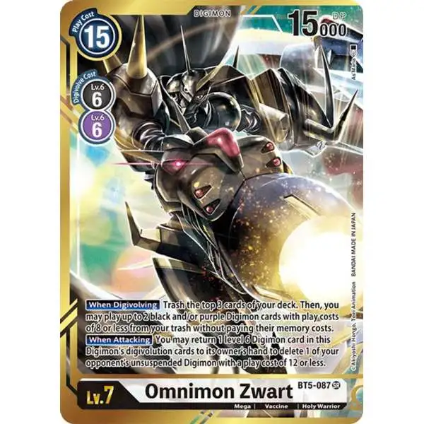 Digimon Trading Card Game Battle of Omni Super Rare Omnimon Zwart BT5-087 [Alternate Art - As'Maria]