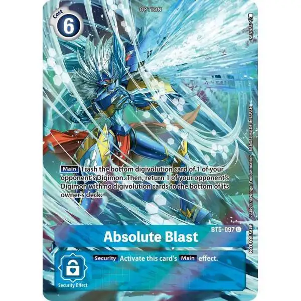 Digimon Trading Card Game Battle of Omni Uncommon Absolute Blast BT5-097 [Summer 2022 Dash Pack]
