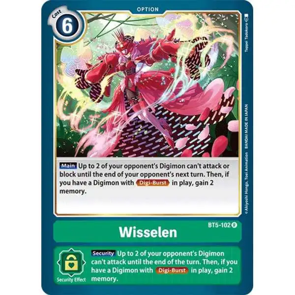Digimon Trading Card Game Battle of Omni Rare Wisselen BT5-102