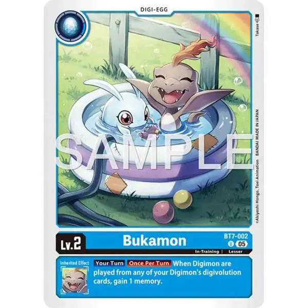 Trading Card Game Advanced Booster Digimon Generation Uncommon Bukamon BT7-002 [Reprint]