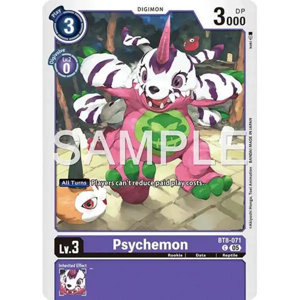 Trading Card Game Advanced Booster Digimon Generation Common Psychemon BT8-071 [Reprint]