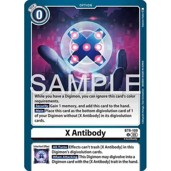 Trading Card Game Advanced Booster Digimon Generation Uncommon X Antibody BT9-109 [Reprint]