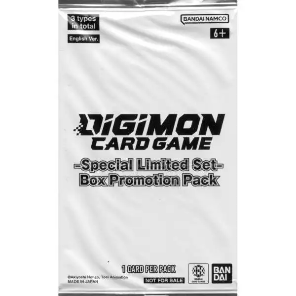 Digimon Trading Card Game Special Limited Set Box Promotion Pack [1 Card]