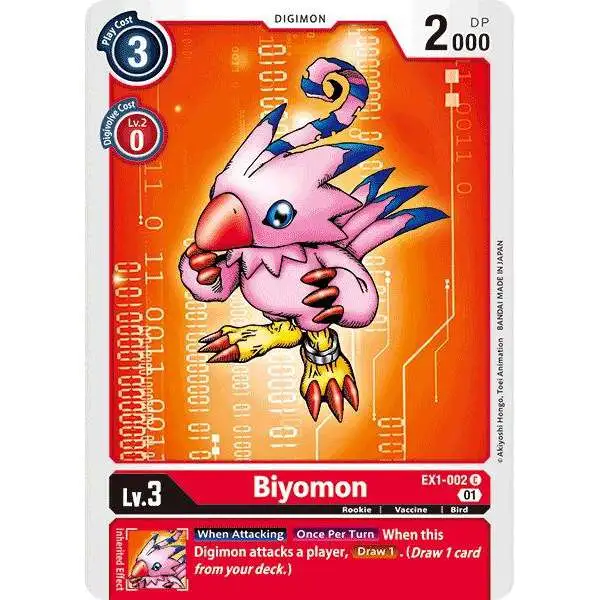 Digimon Trading Card Game Classic Collection Common Biyomon EX1-002