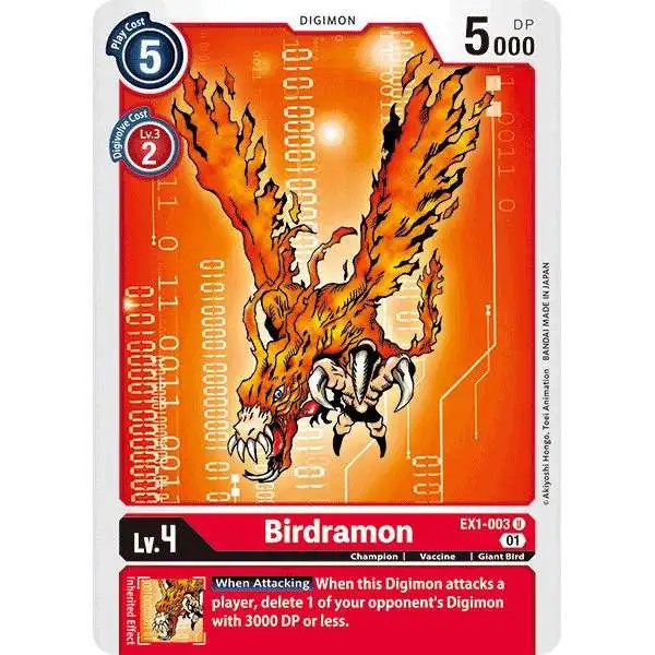 Digimon Trading Card Game Classic Collection Uncommon Birdramon EX1-003