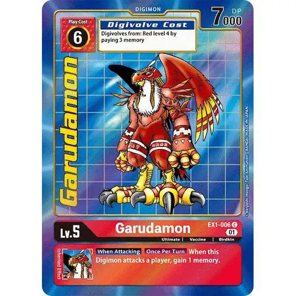 Digimon Trading Card Game Classic Collection Common Garudamon EX1-006 [Alternate Art]