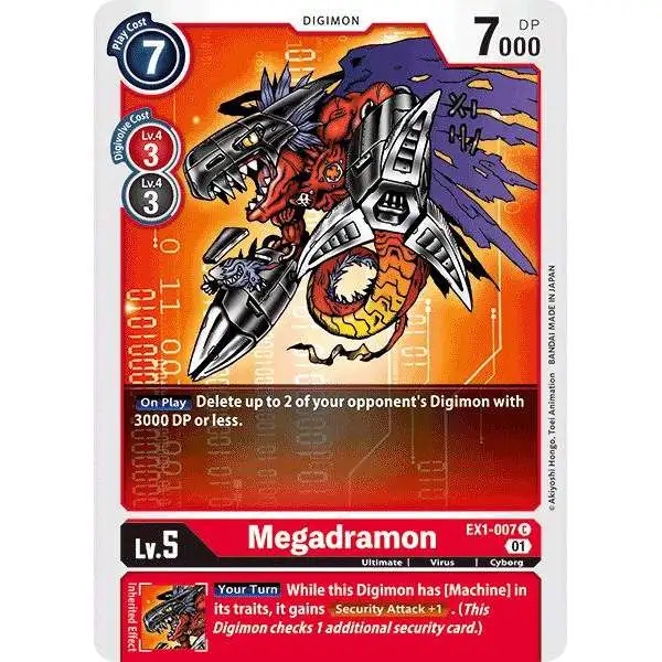 Digimon Trading Card Game Classic Collection Common Megadramon EX1-007