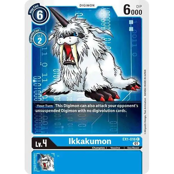 Digimon Trading Card Game Classic Collection Common Ikkakumon EX1-016