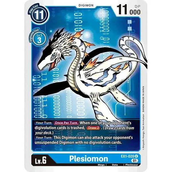 Digimon Trading Card Game Classic Collection Uncommon Plesiomon EX1-020