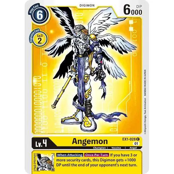 Digimon Trading Card Game Classic Collection Common Angemon EX1-028