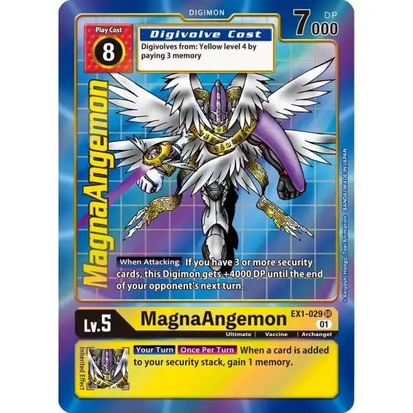 Digimon Trading Card Game Classic Collection Super Rare MagnaAngemon EX1-029 [Alternate Art]