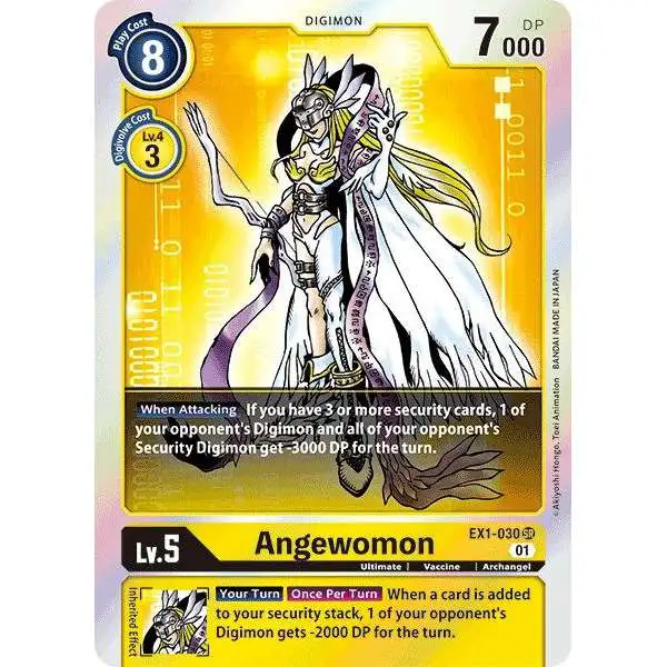 Digimon Trading Card Game Classic Collection Super Rare Angewomon EX1-030