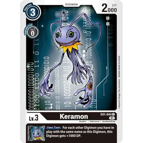 Digimon Trading Card Game Classic Collection Common Keramon EX1-044