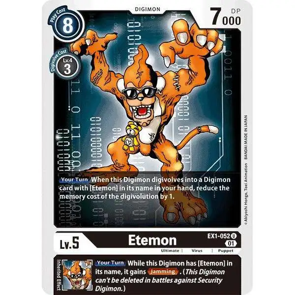 Digimon Trading Card Game Classic Collection Uncommon Etemon EX1-052