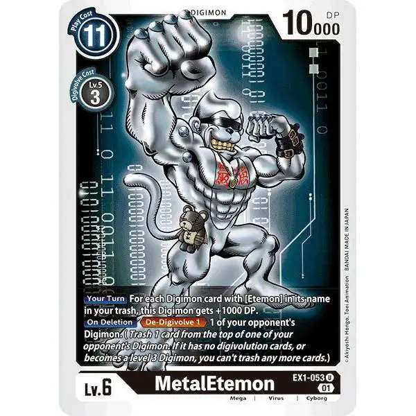 Digimon Trading Card Game Classic Collection Uncommon MetalEtemon EX1-053