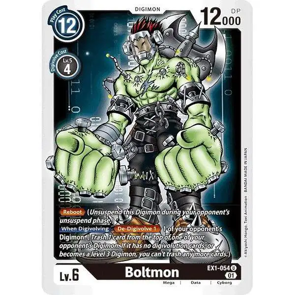 Digimon Trading Card Game Classic Collection Uncommon Boltmon EX1-054