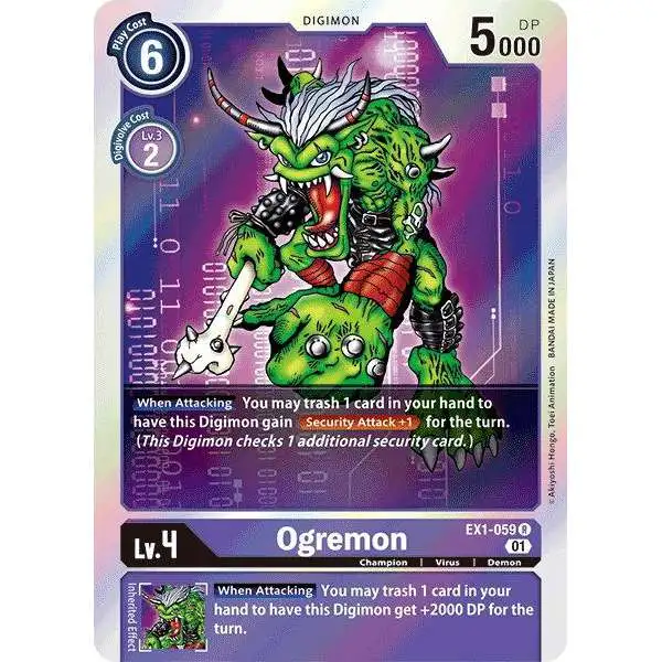 Digimon Trading Card Game Classic Collection Rare Ogremon EX1-059