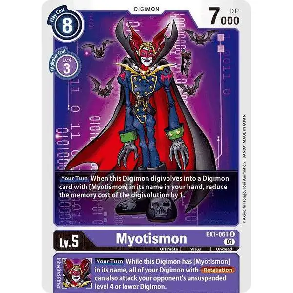 Digimon Trading Card Game Classic Collection Uncommon Myotismon EX1-061