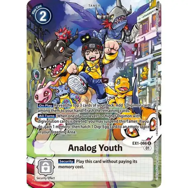 Digimon Trading Card Game Classic Collection Rare Analog Youth EX1-066 [Alternate Art]