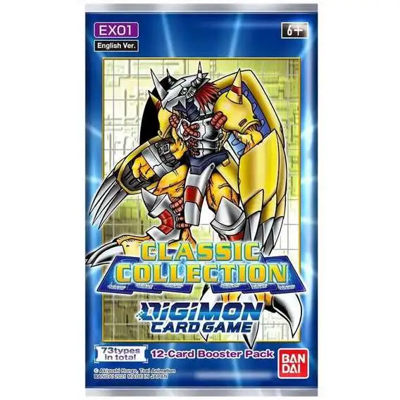 Digimon Trading Card Game Classic Collection Booster Pack EX01 [12 Cards]