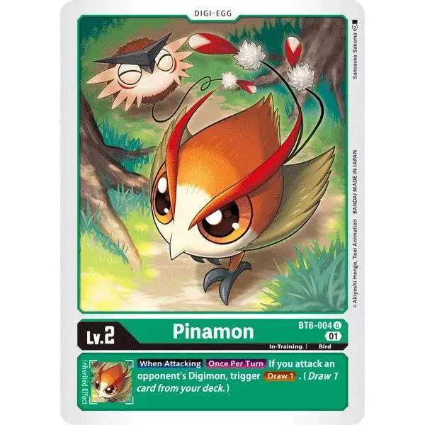 Digimon Trading Card Game Double Diamond Uncommon Pinamon BT6-004
