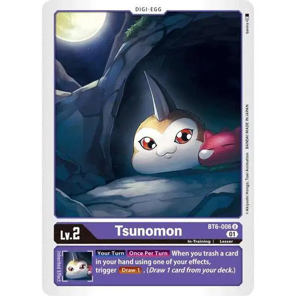 Digimon Trading Card Game Double Diamond Uncommon Tsunomon BT6-006