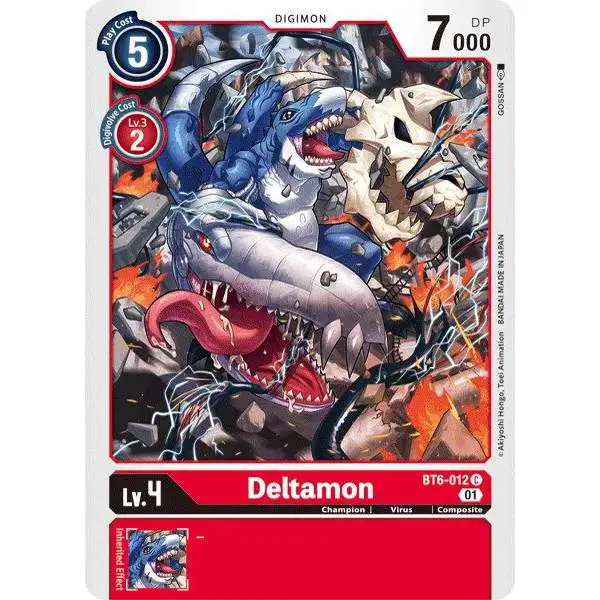 Digimon Trading Card Game Double Diamond Common Deltamon BT6-012